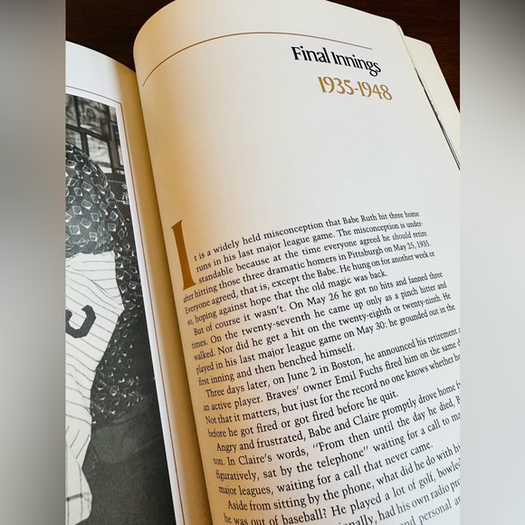 💚 THE BABE A LIFE IN PICTURES SOFT COVER LARGE BOOK BY LAWRENCE RITTER - Picture 4 of 9